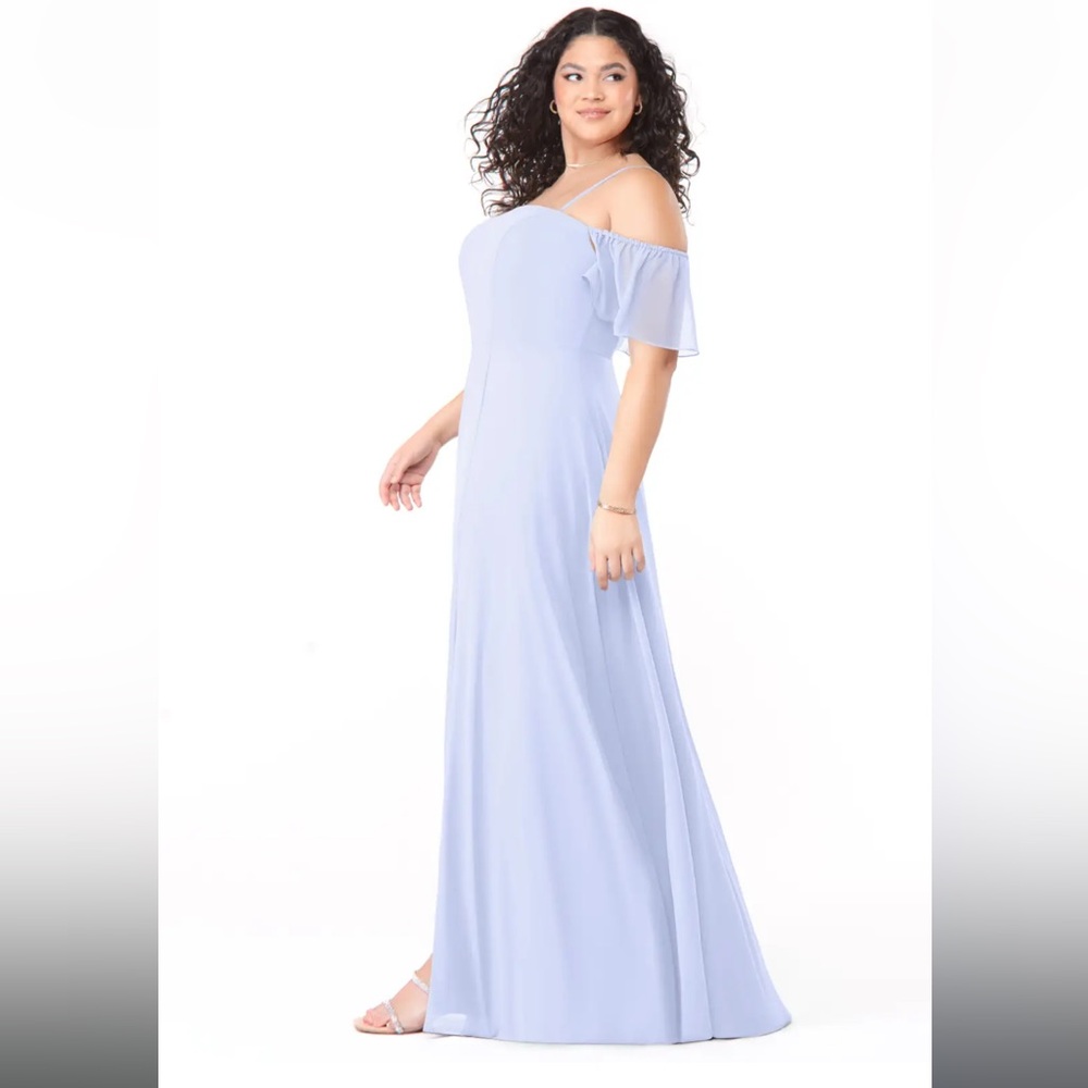 Azazie Sue Lavender Maxi Bridesmaid dress